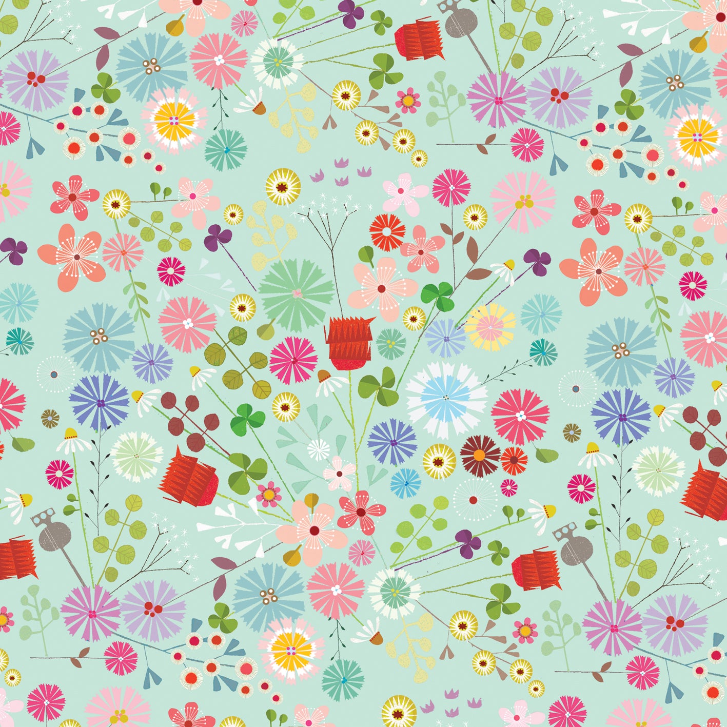 WP98 floral wrapping paper