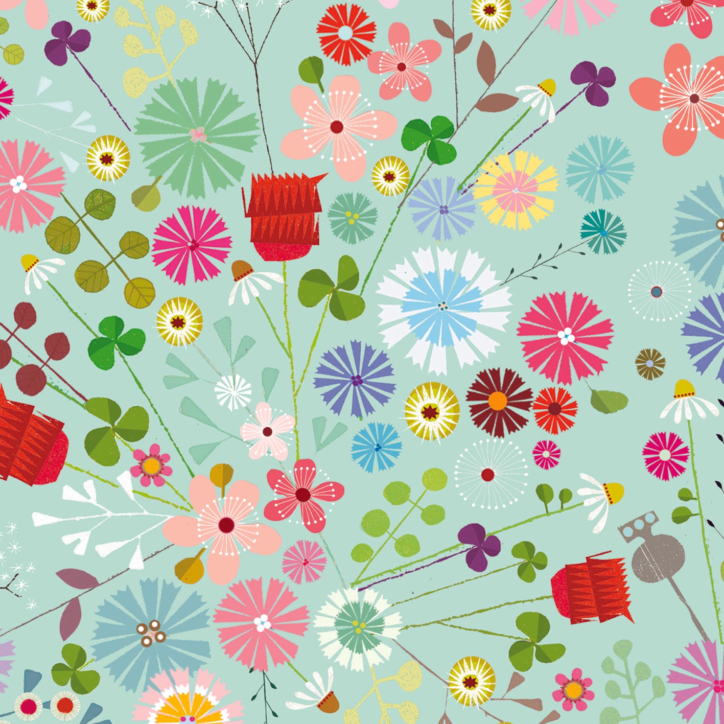 WP98 floral wrapping paper