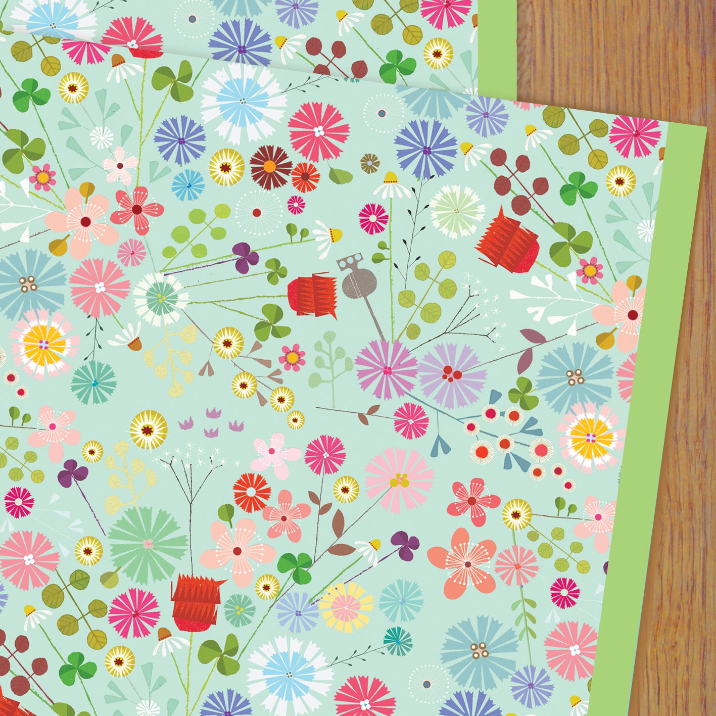 WP98 floral wrapping paper