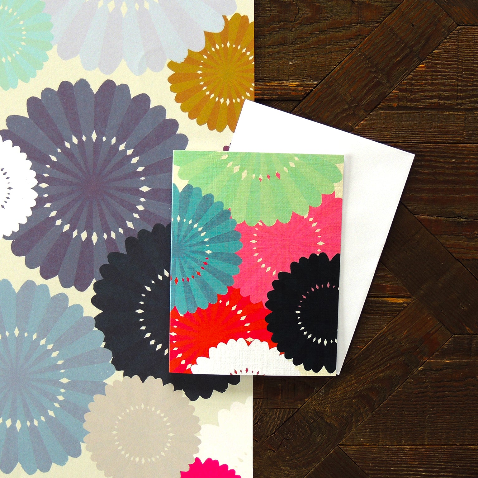 WTW105 mini paper fans card