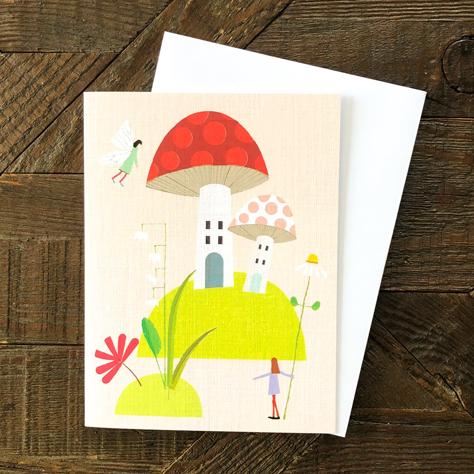 WTW115 mini fairy greetings card