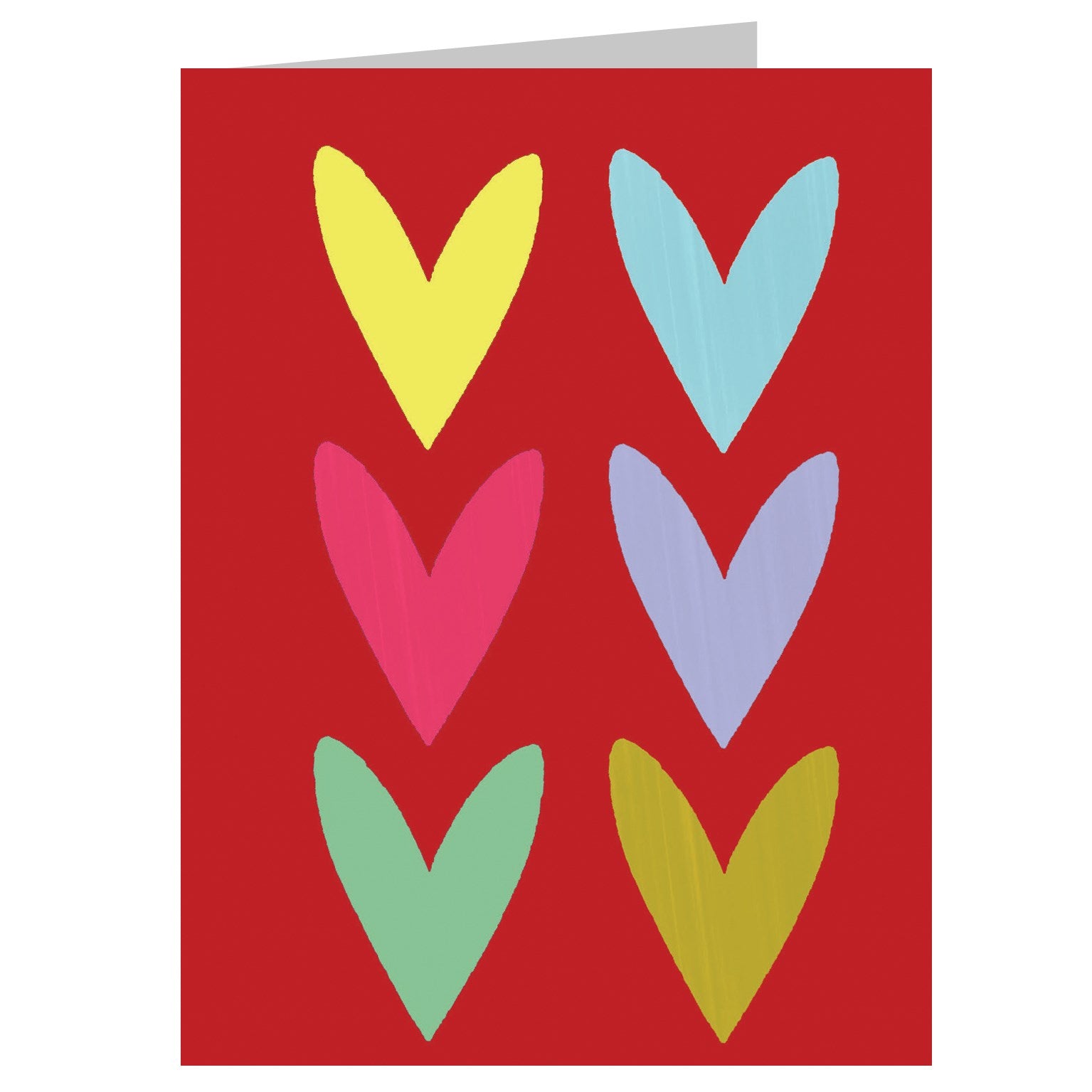 WTW117 mini red hearts card