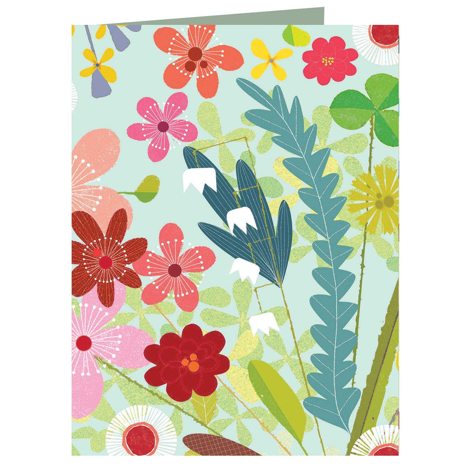 WTW124 mini spring floral card