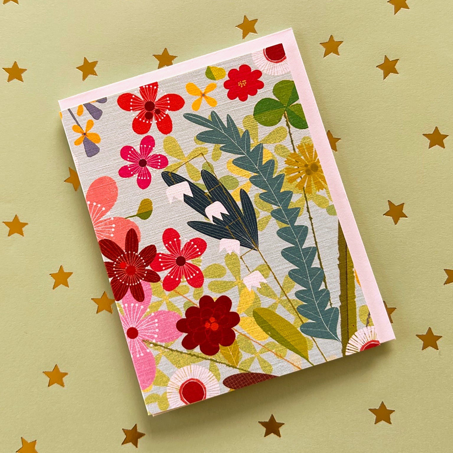 WTW124 mini spring floral card