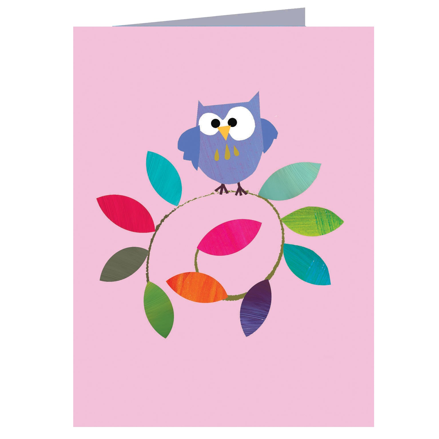 WTW13 mini owl greetings card