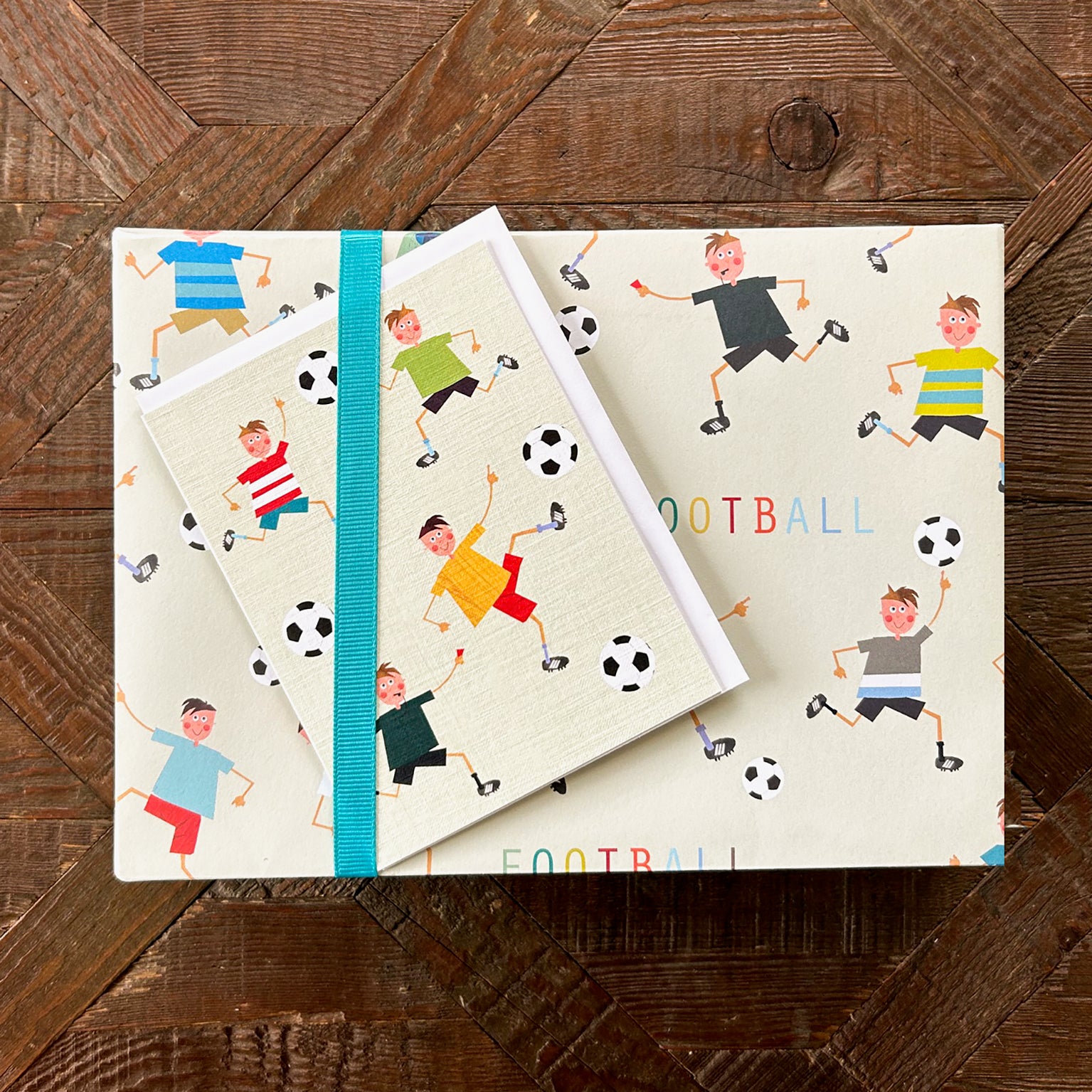 WP44 football wrapping paper