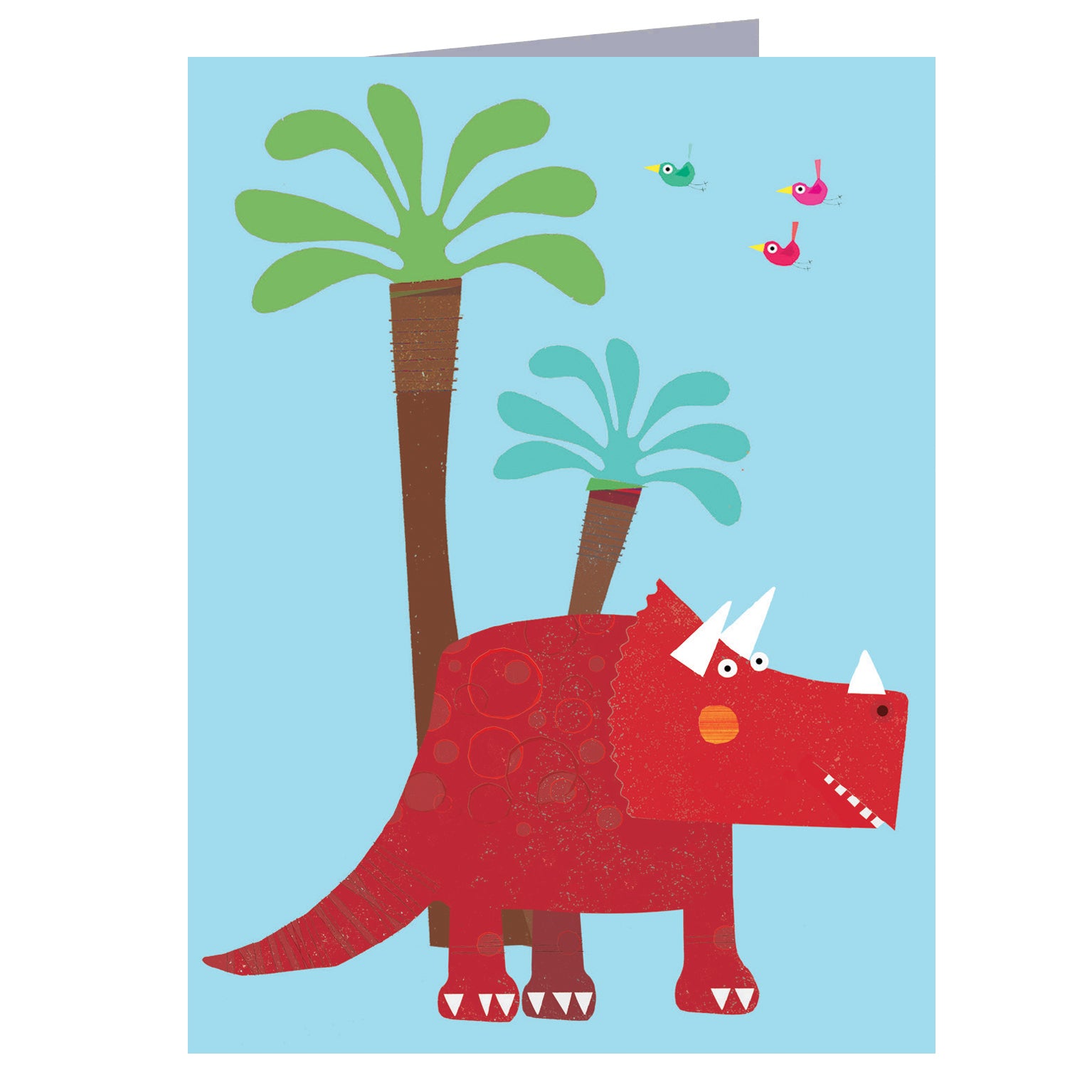 WTW45 mini dinosaur greetings card