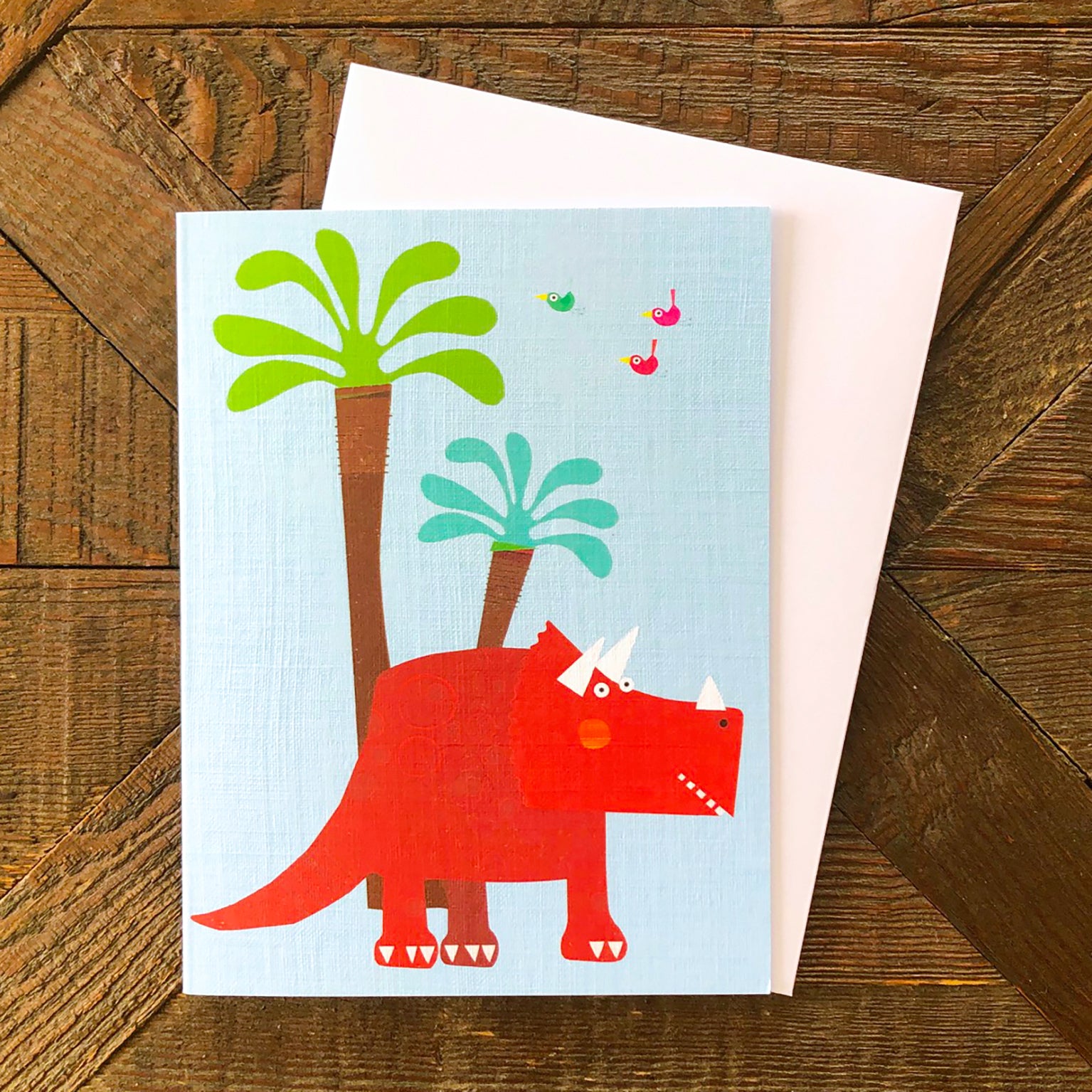 WTW45 mini dinosaur greetings card