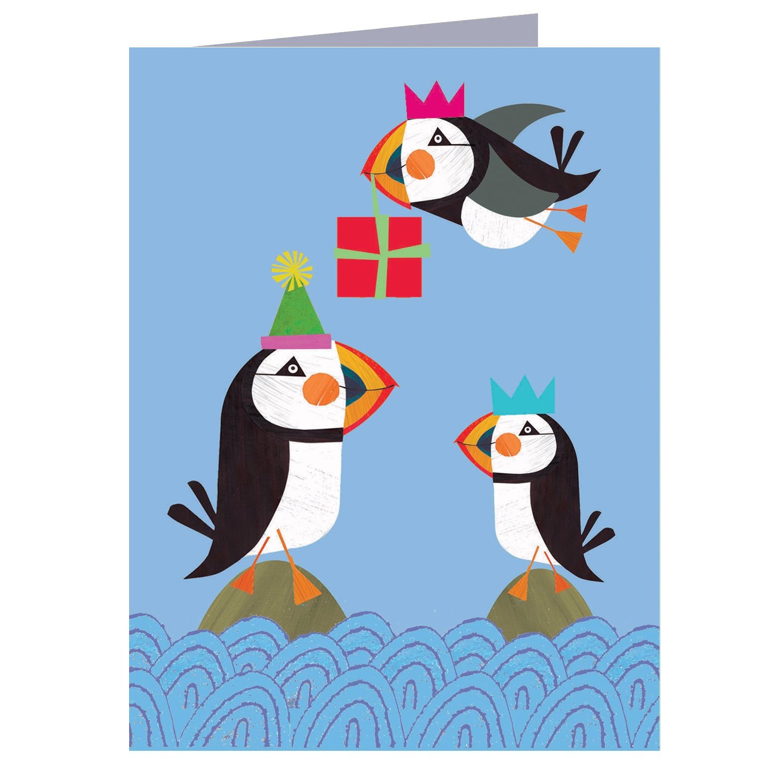 WTW60 mini puffin greetings card