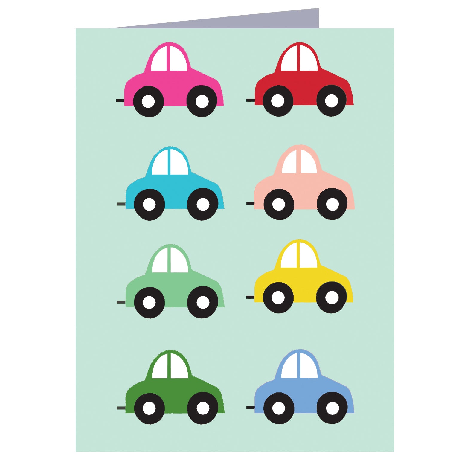 WTW99 mini cars greetings card