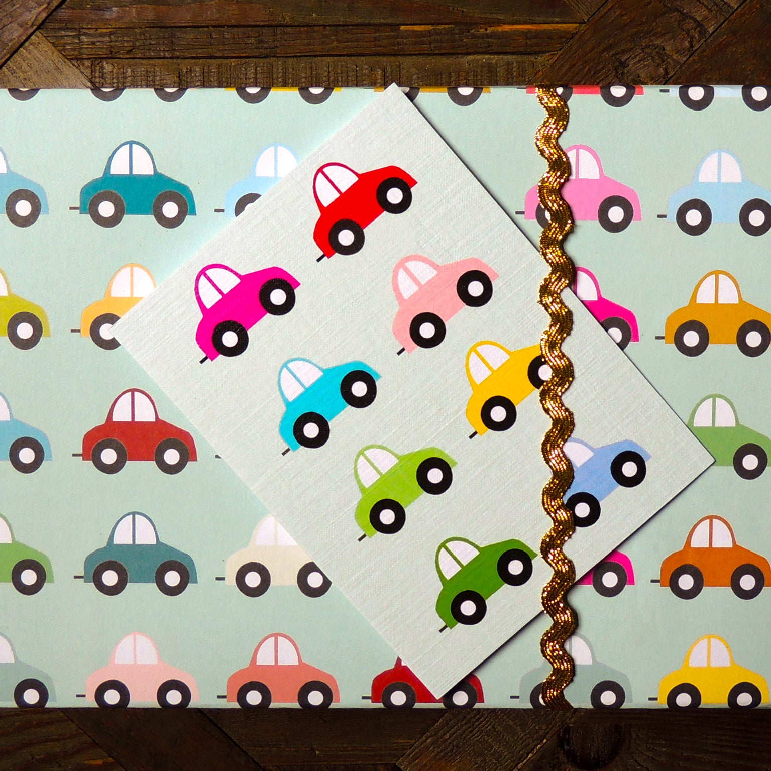 WP99 cars wrapping paper