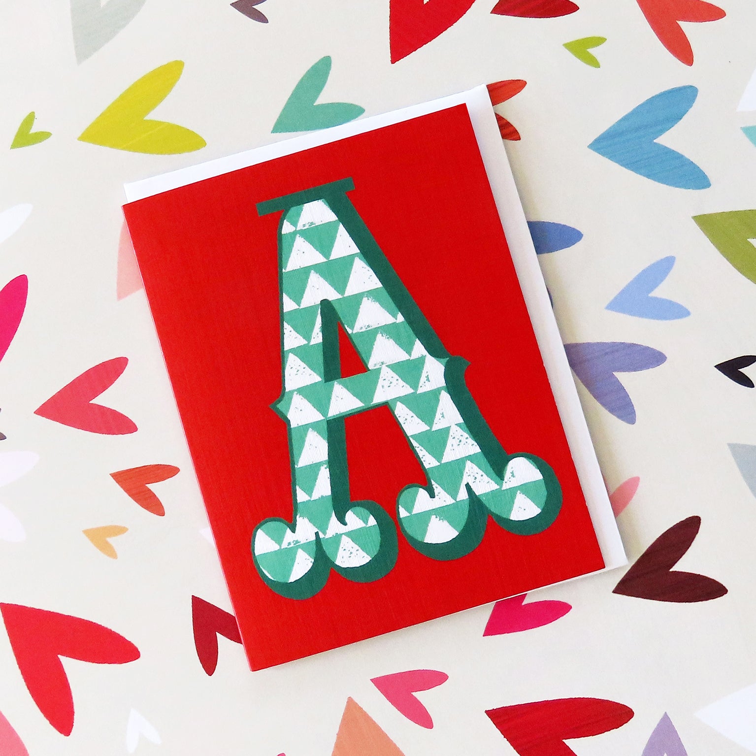 mini A alphabet card