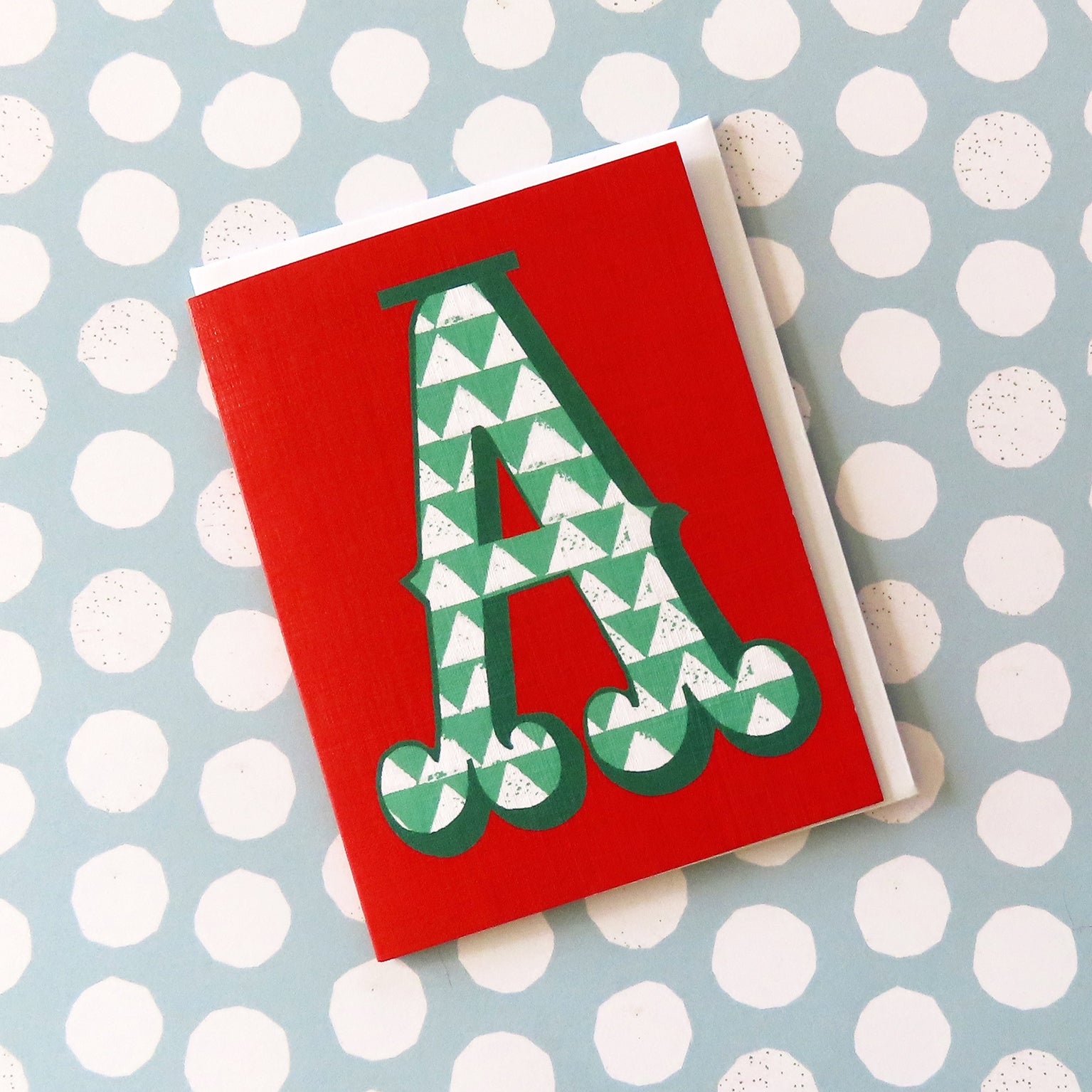 mini A alphabet card