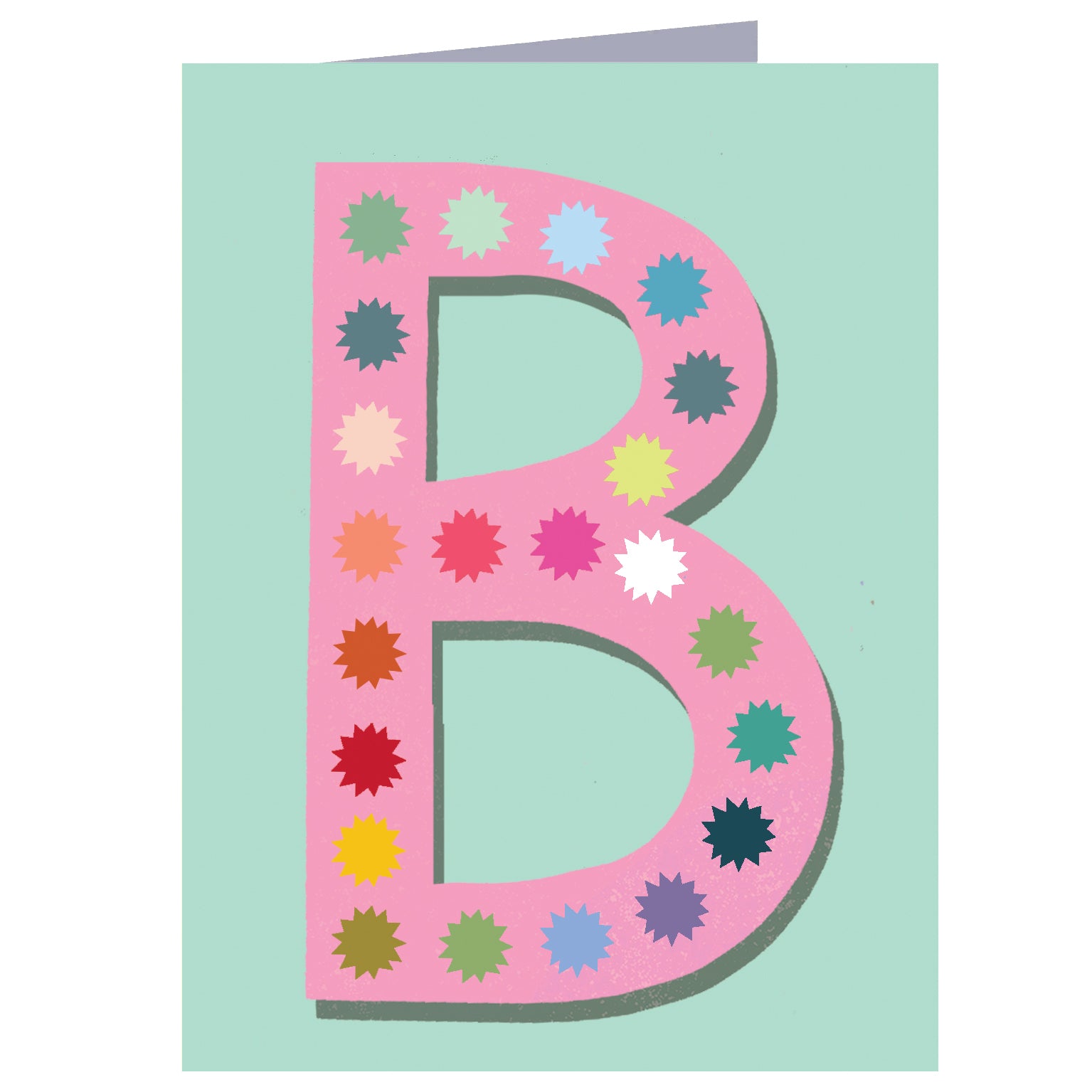 mini B alphabet  card