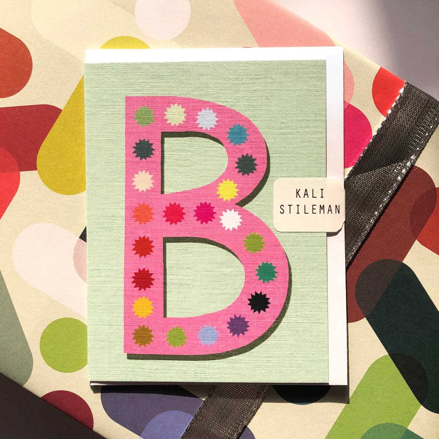 mini B alphabet  card