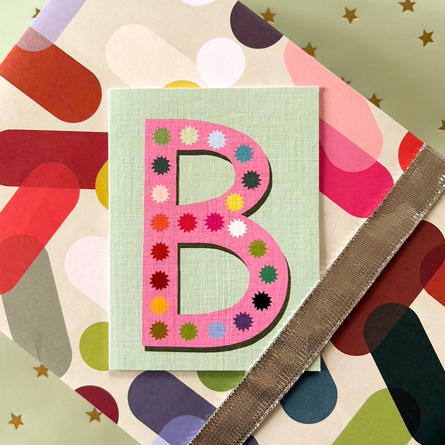 mini B alphabet  card