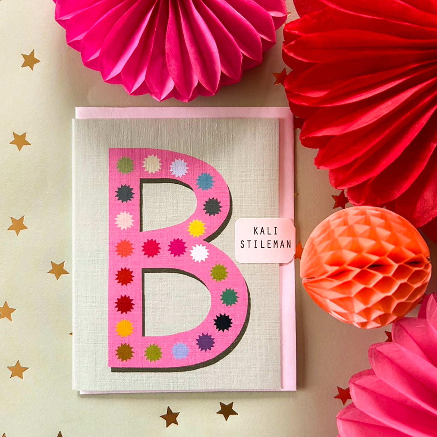 mini B alphabet  card