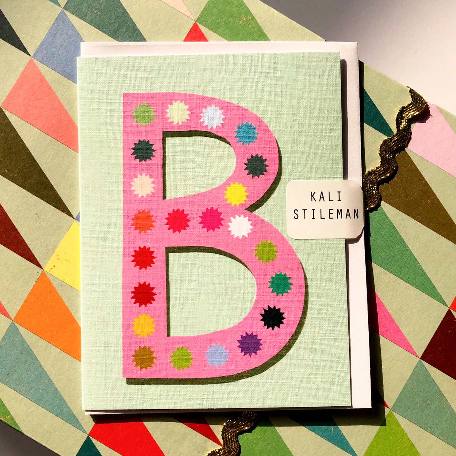 mini B alphabet  card