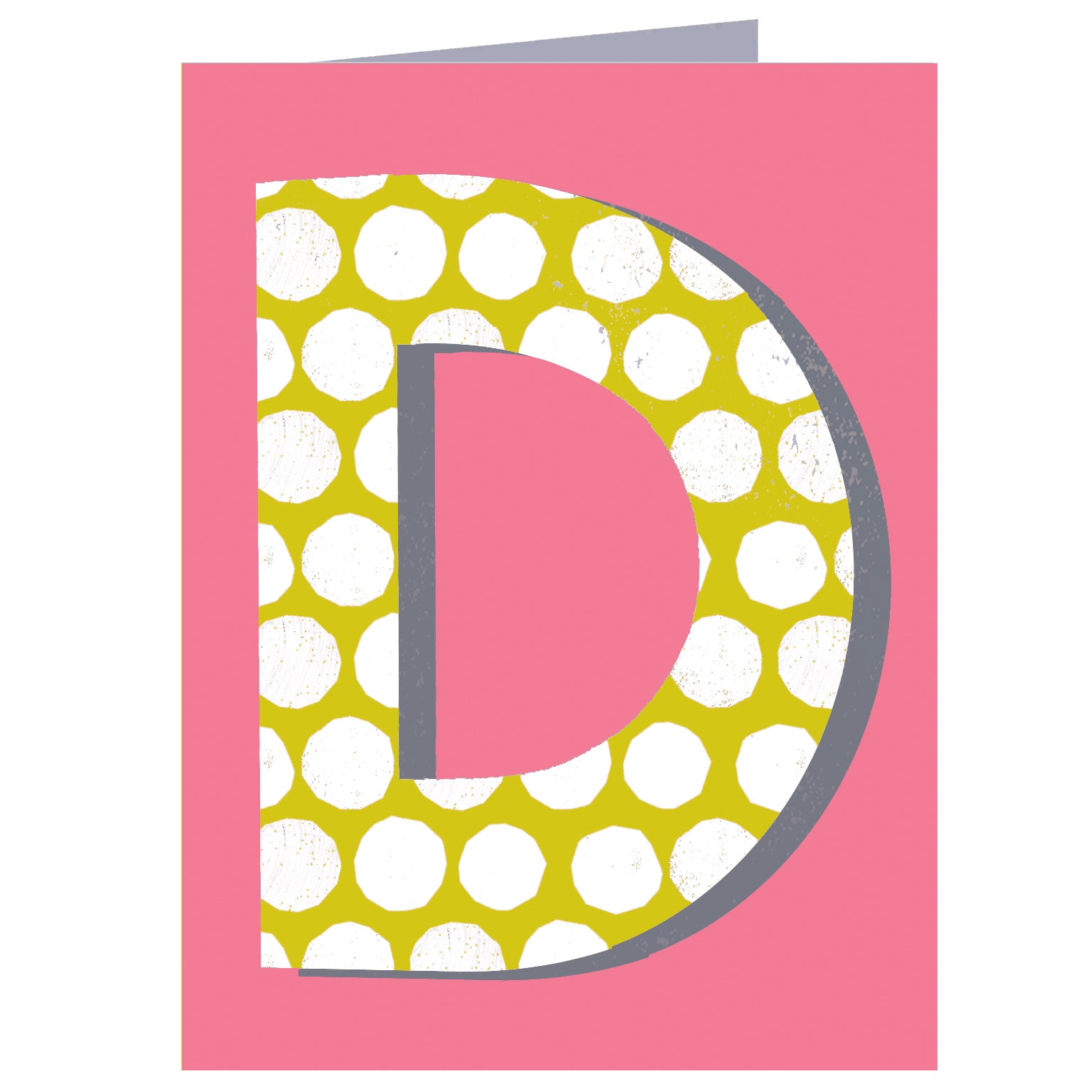 mini D alphabet  card