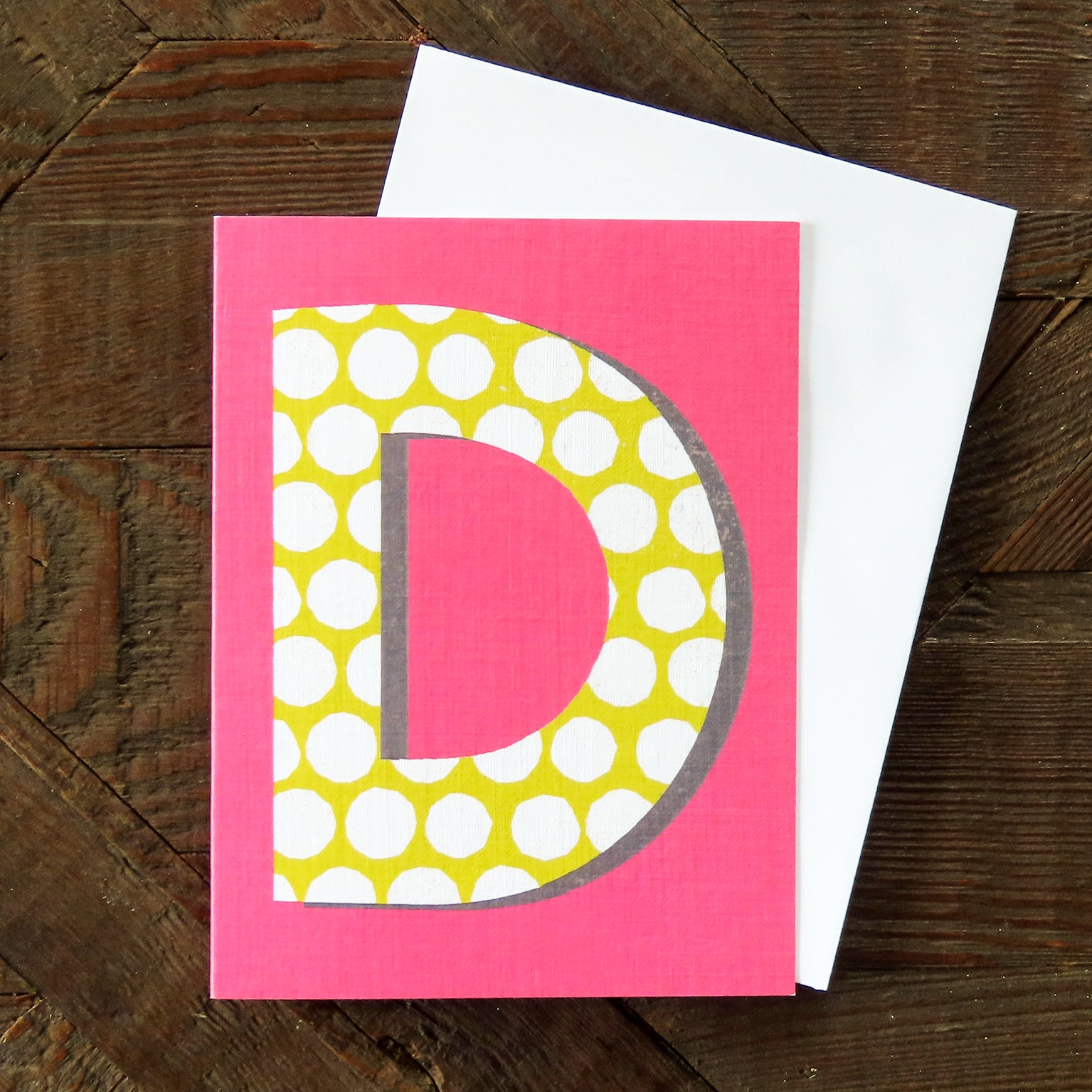 mini D alphabet  card