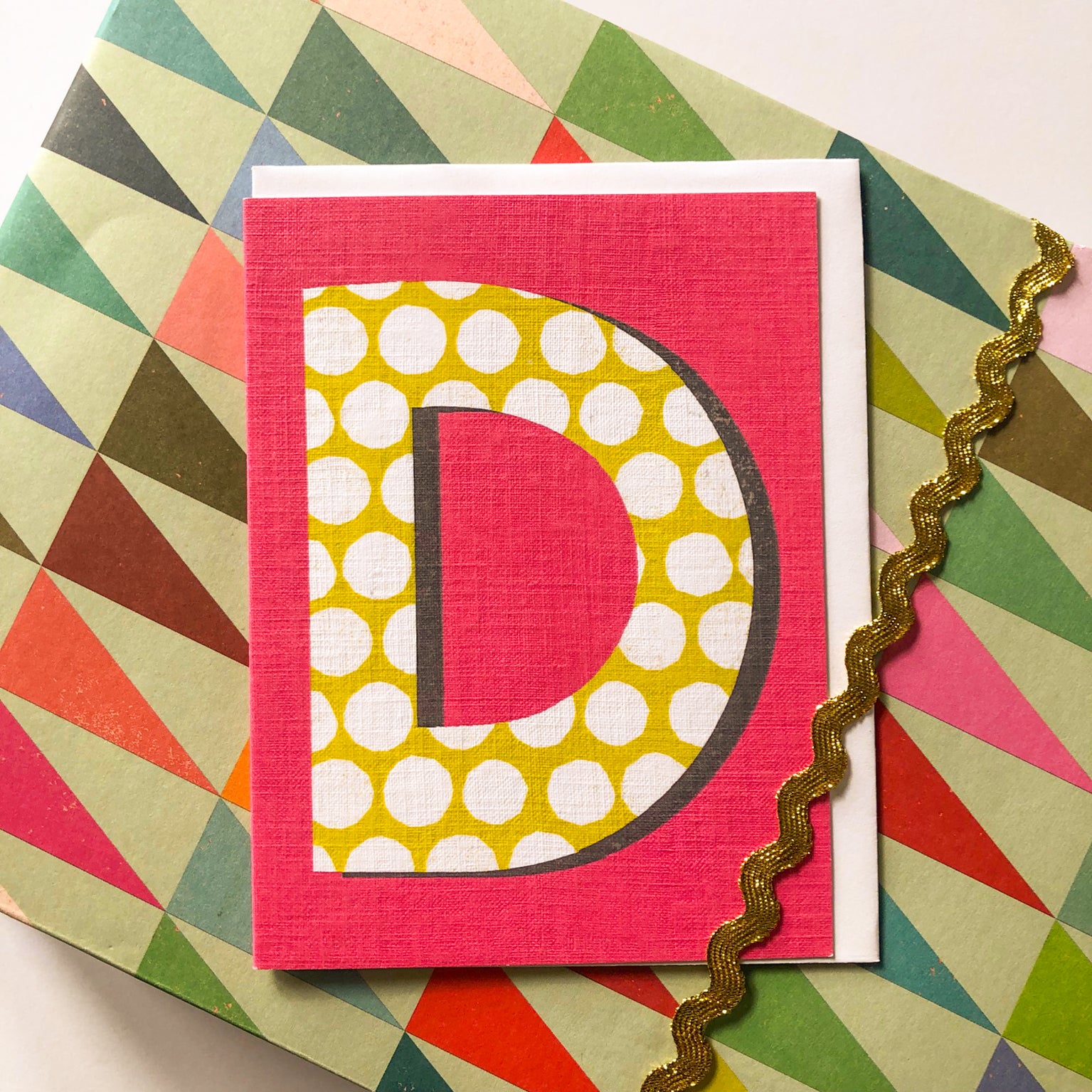 mini D alphabet  card