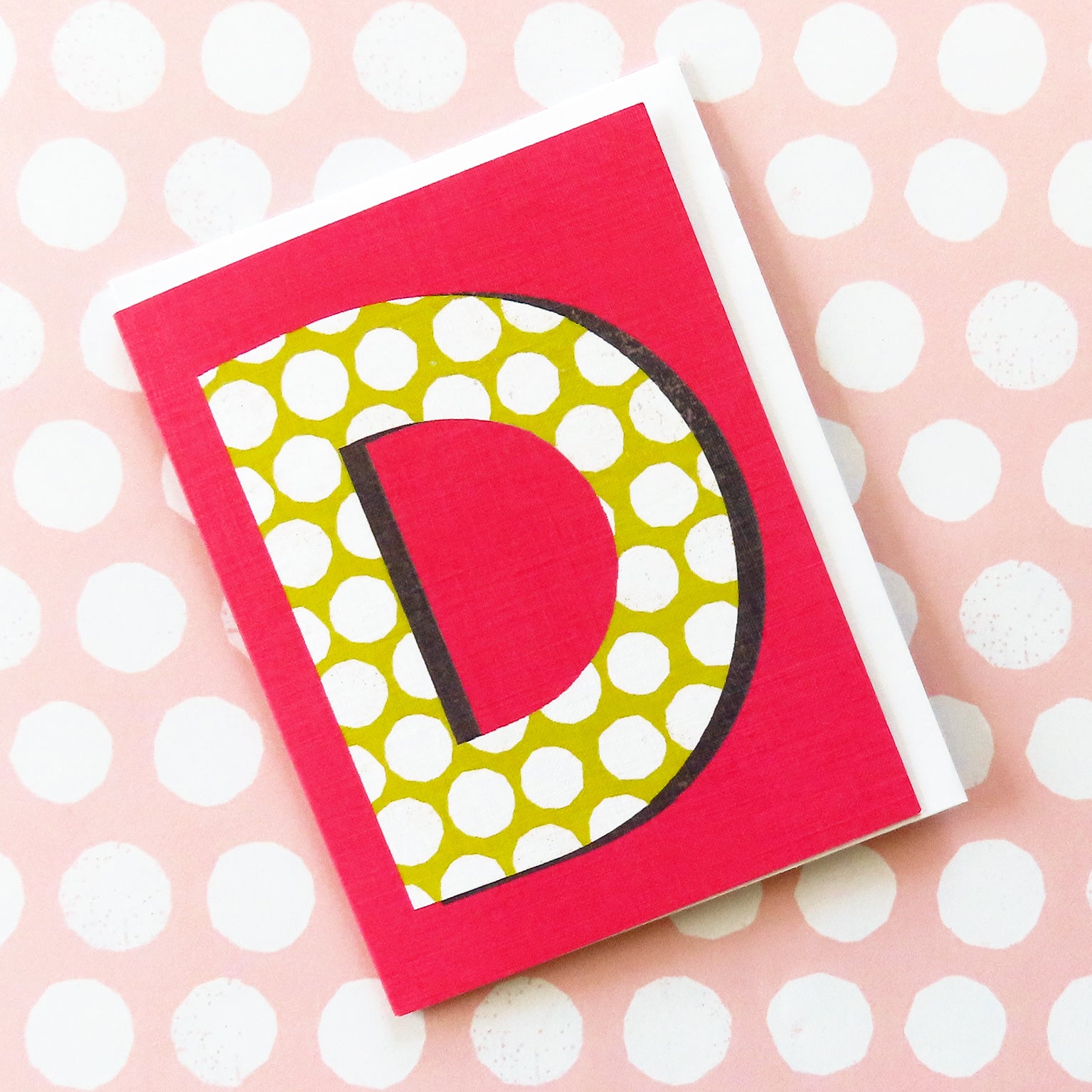 mini D alphabet  card