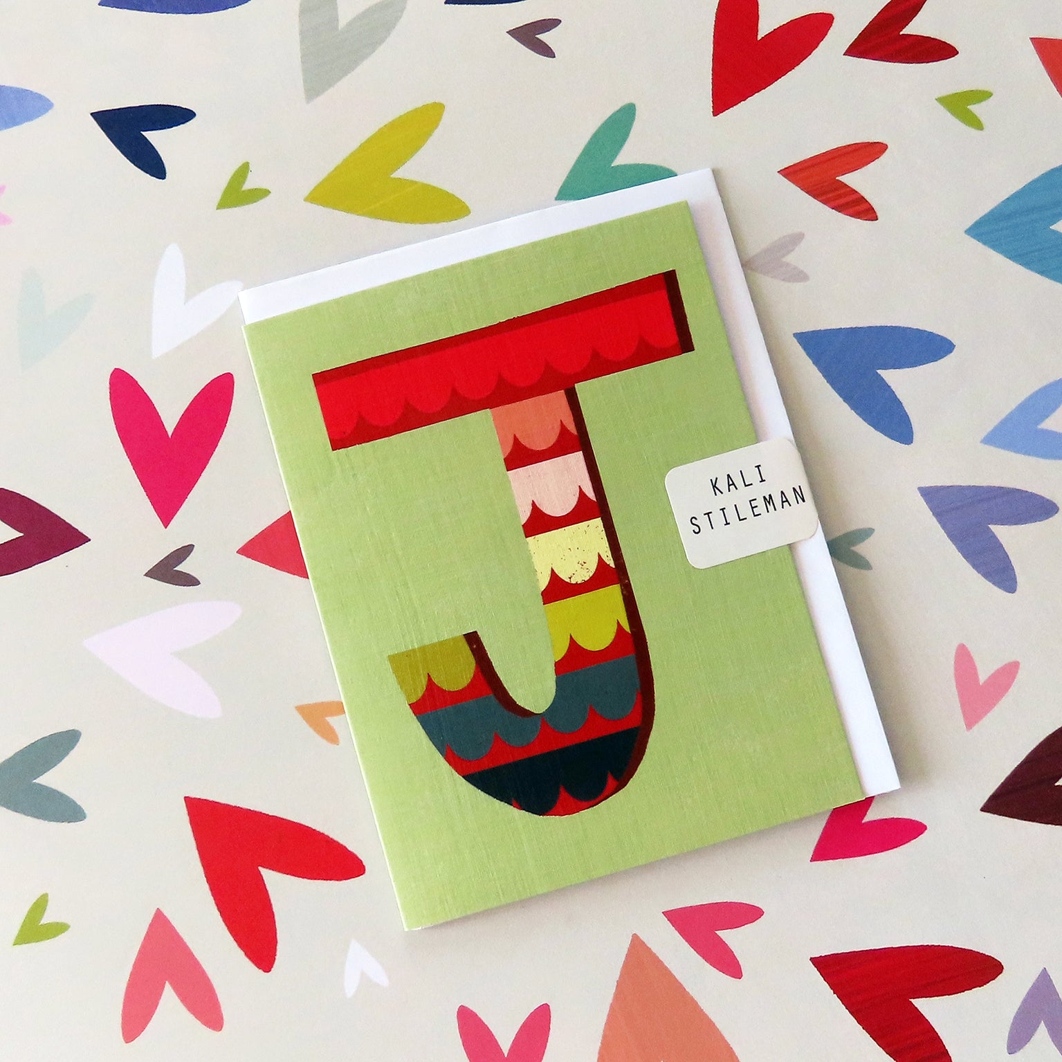 mini J alphabet card