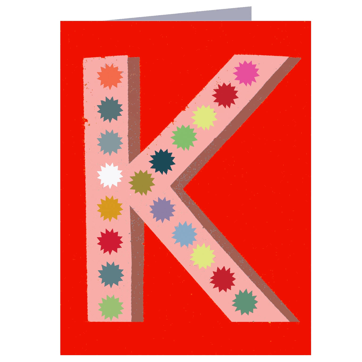 mini K alphabet card