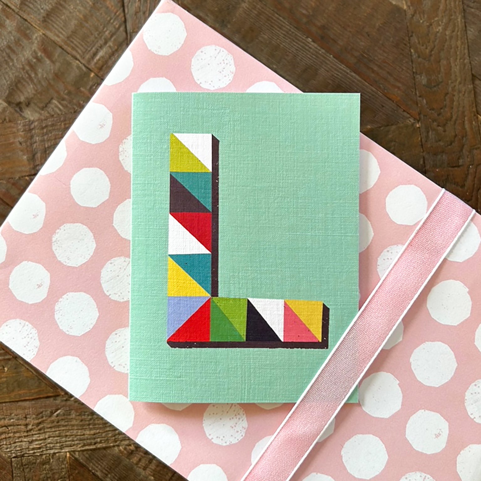 mini L alphabet card