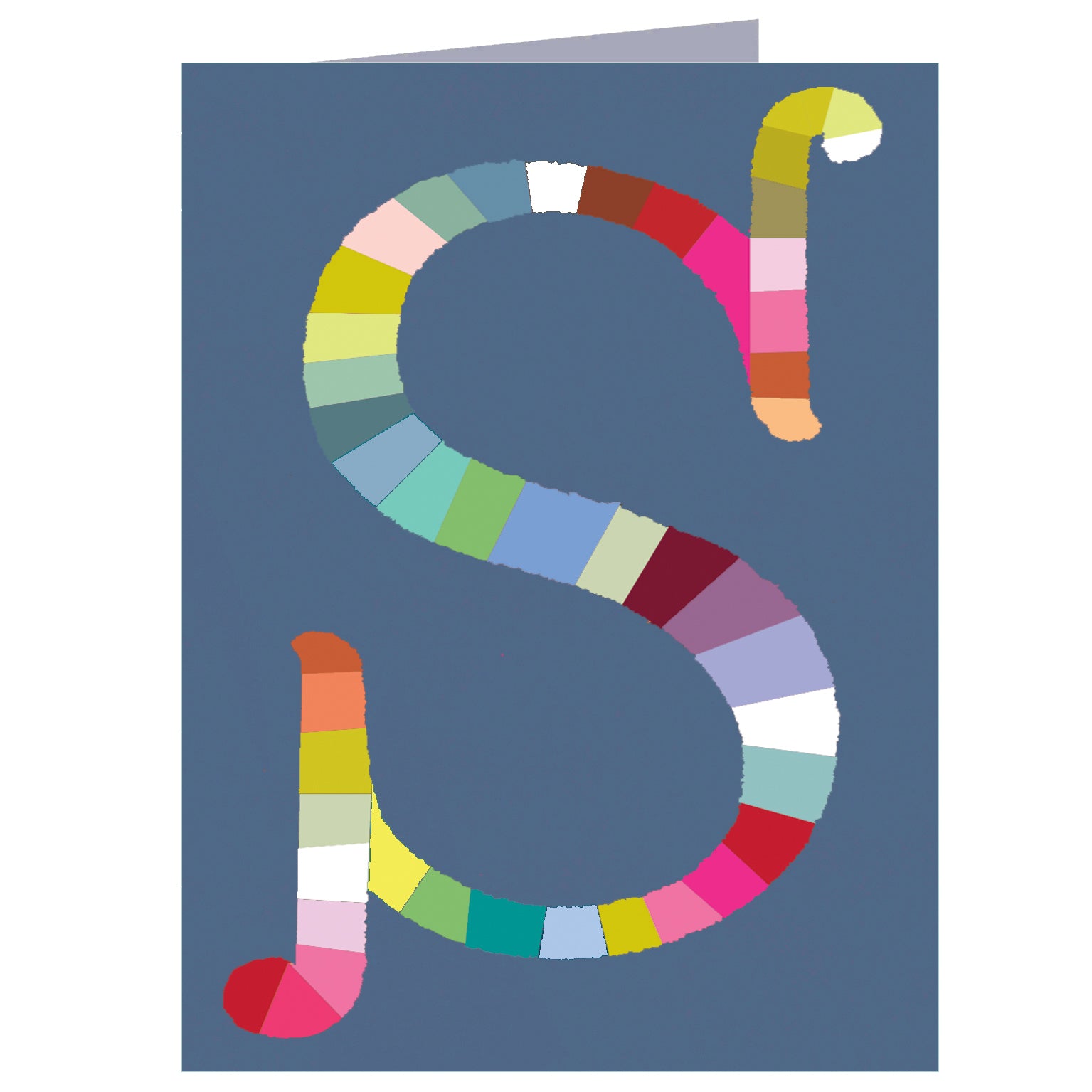 mini S alphabet card