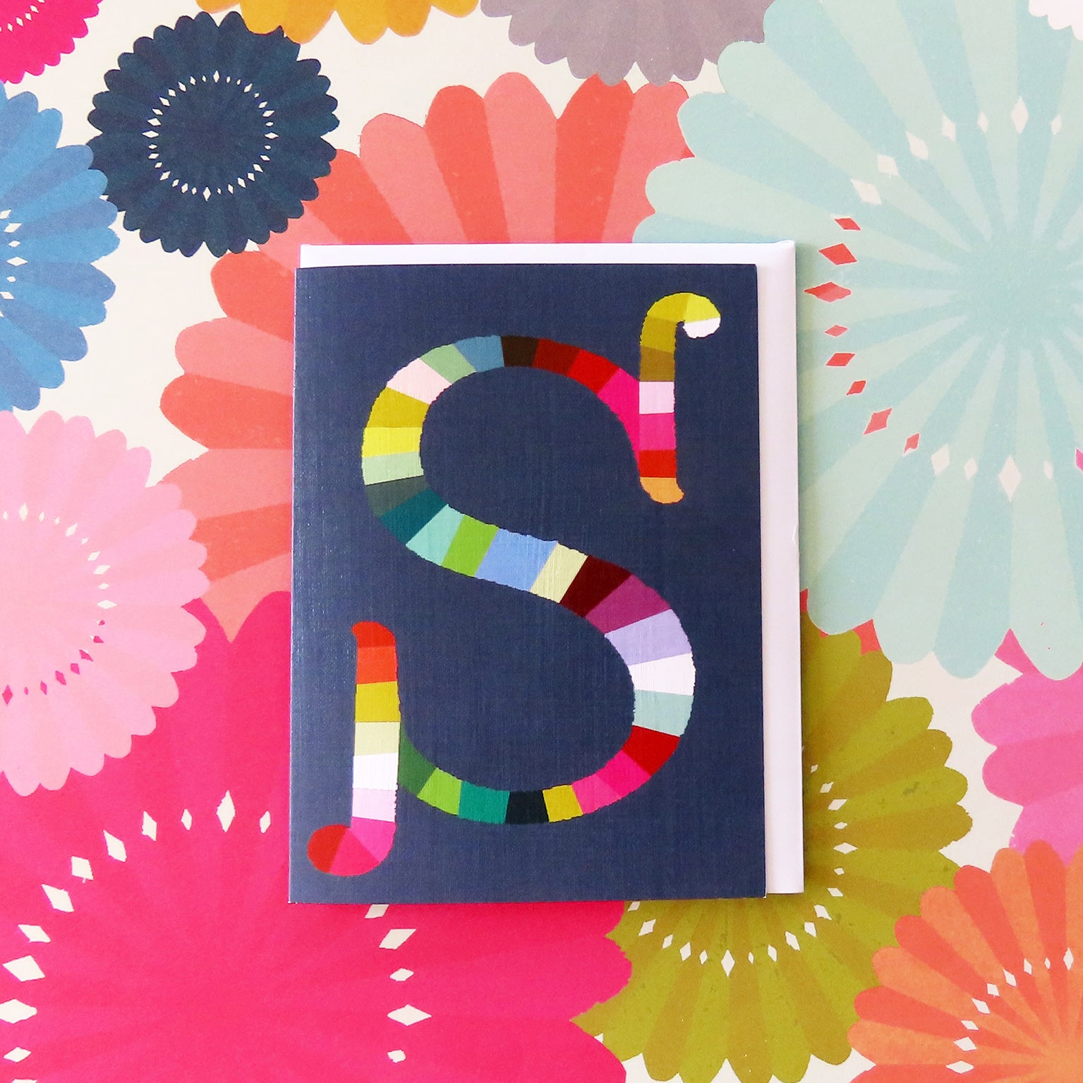 mini S alphabet card