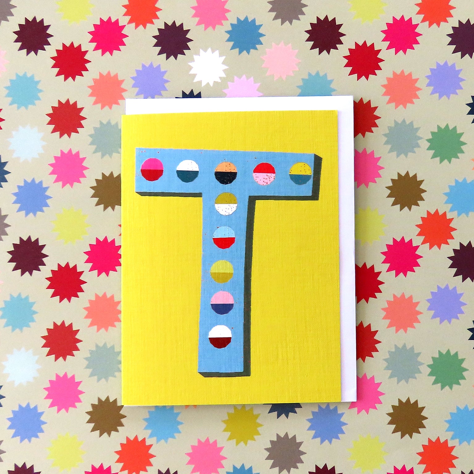 mini T alphabet card