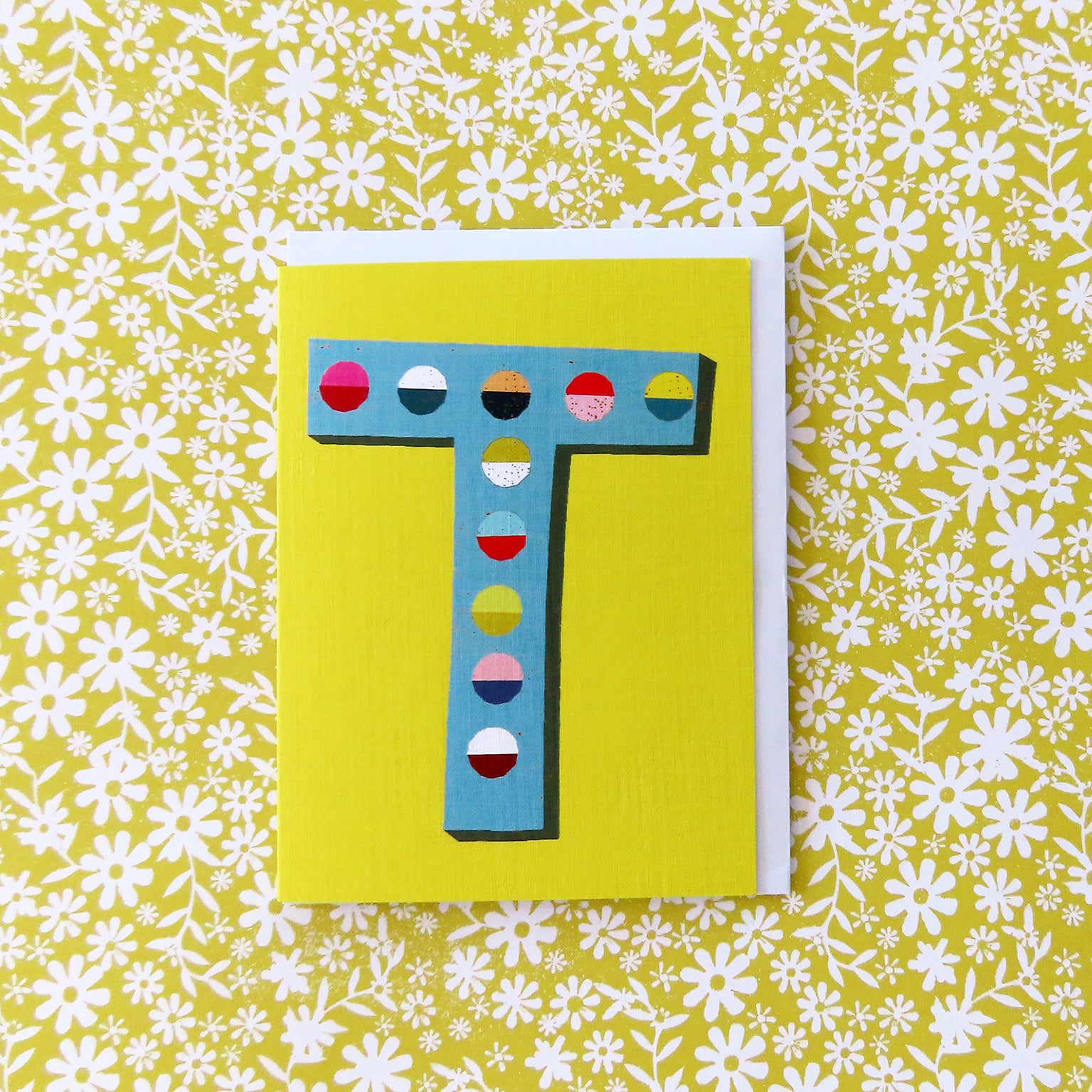 mini T alphabet card