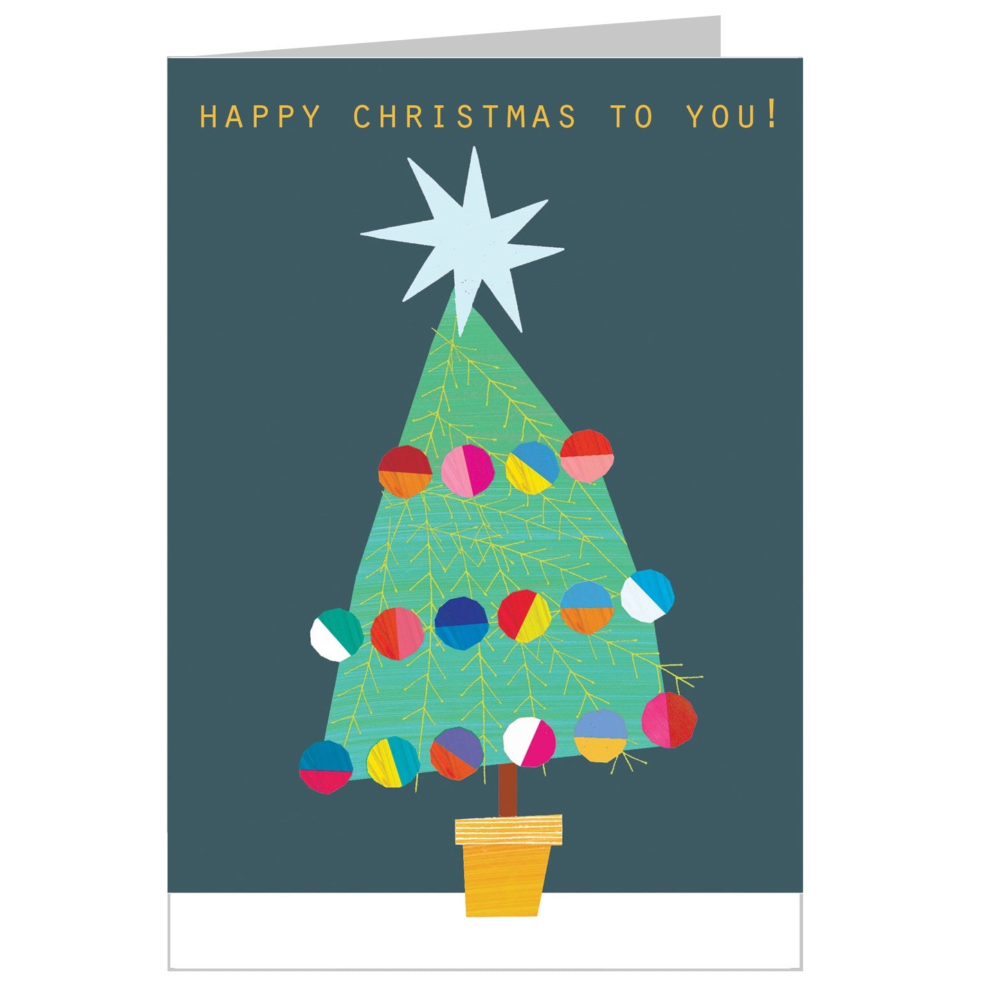 XM01 bold Christmas tree card