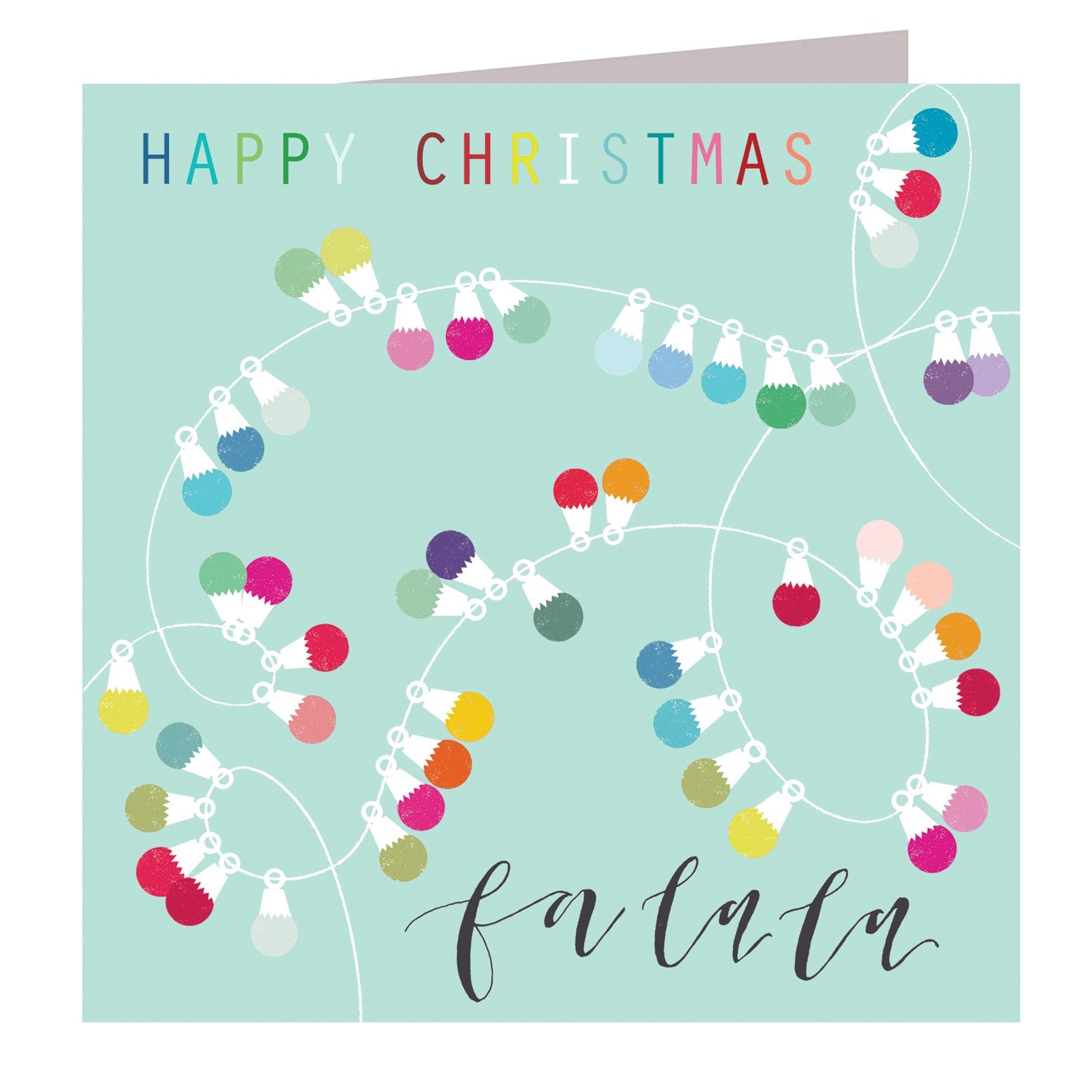 XX06 christmas lights greetings card