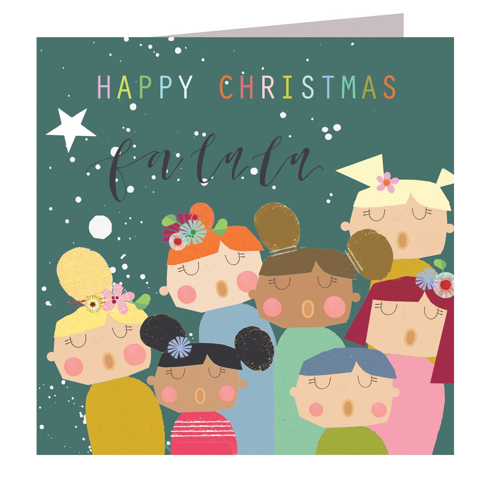 XX08 carol singers Christmas card