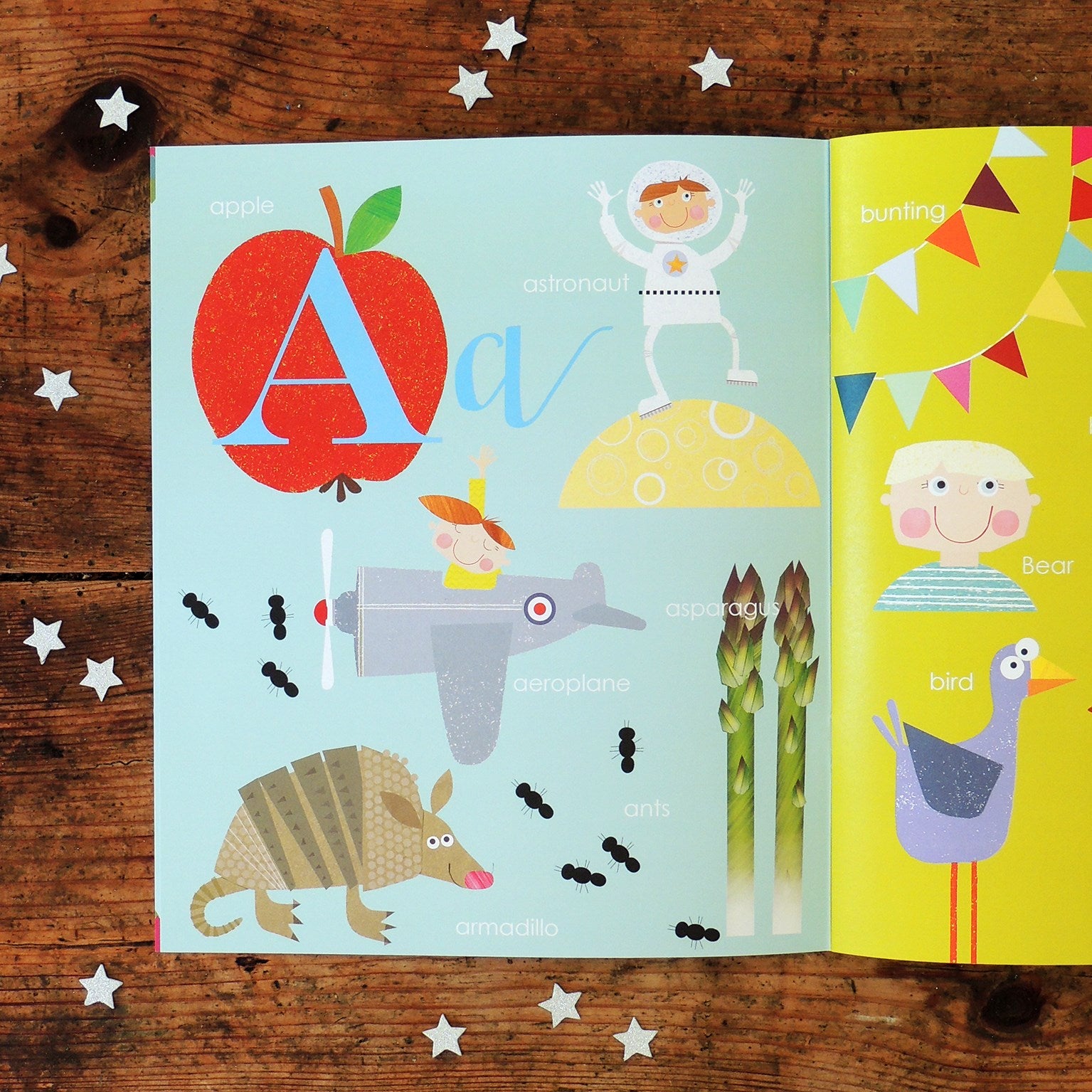 personalised Christmas alphabet book