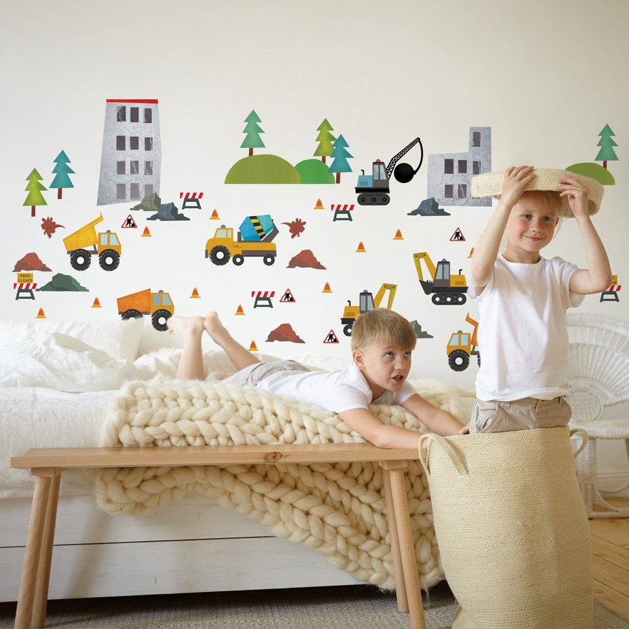 Construction Wall Sticker Pack