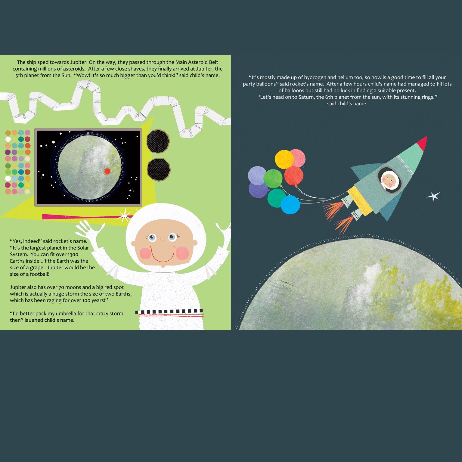 personalised birthday space book