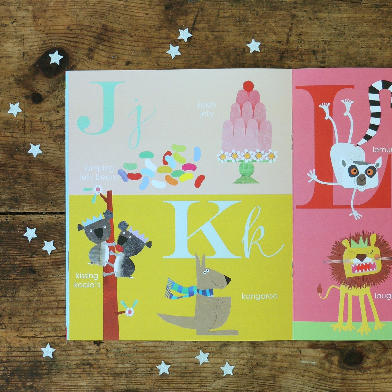 personalised Christmas alphabet book