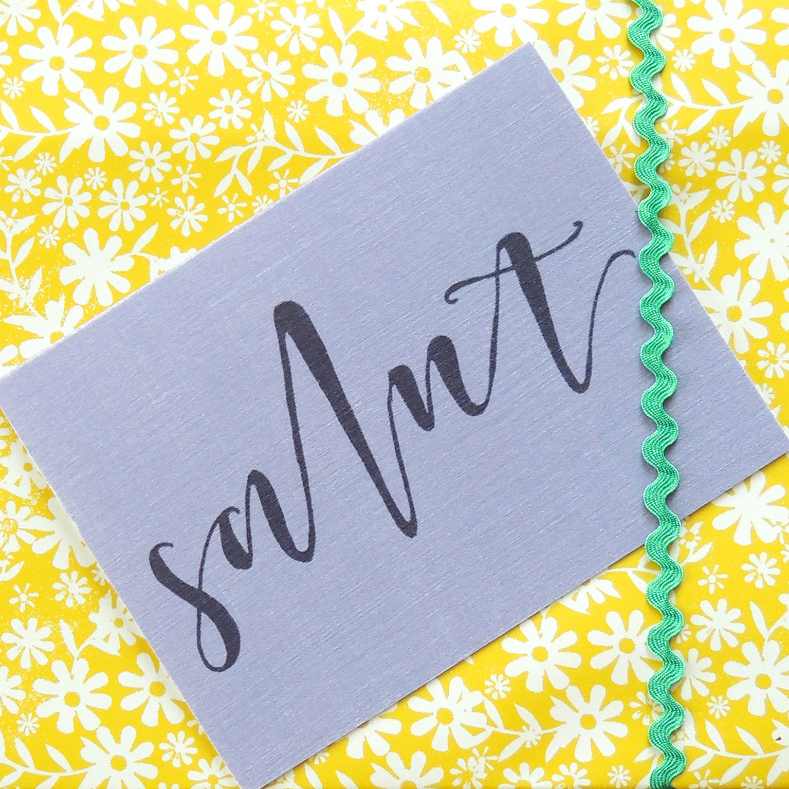 mini salut greetings card