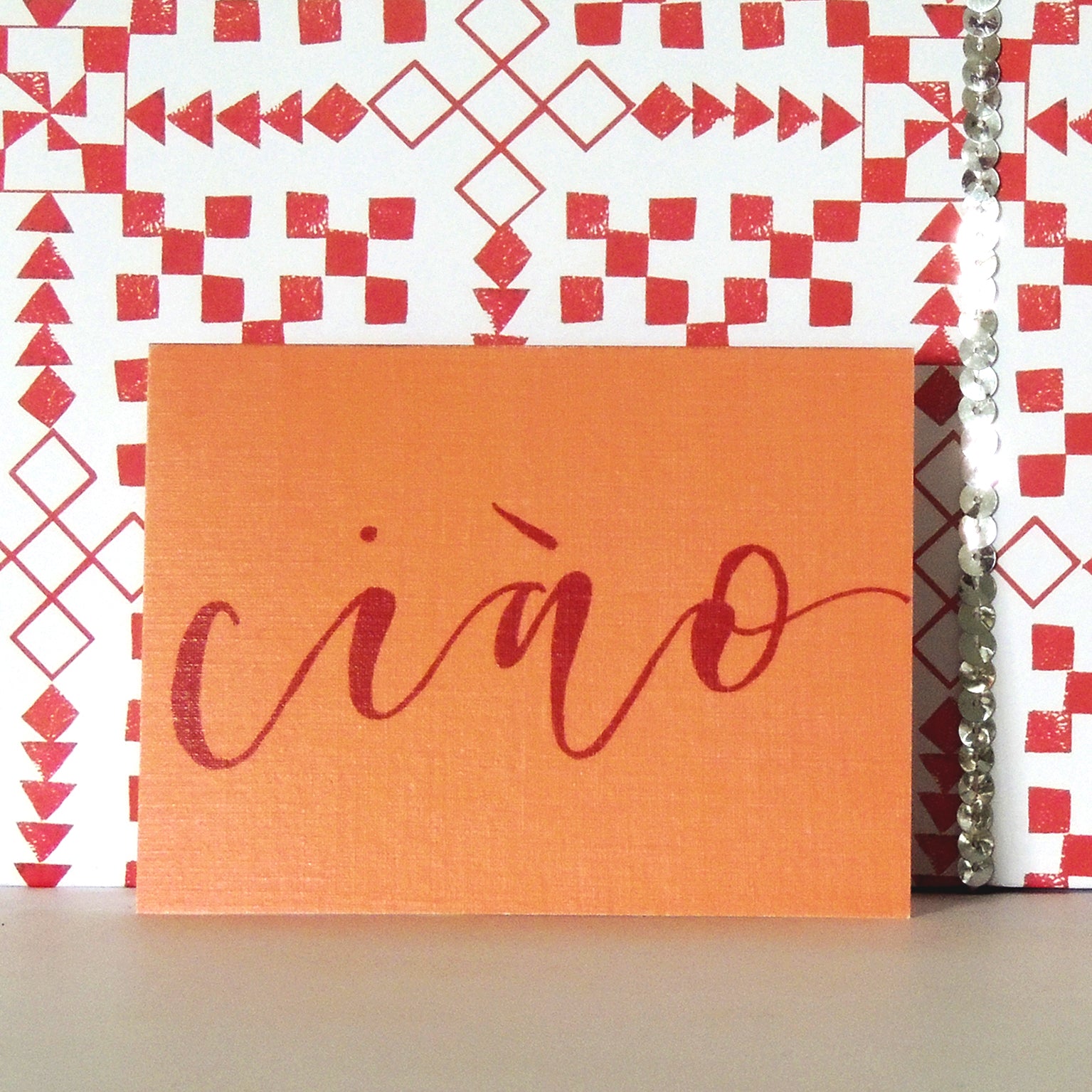 mini ciao greetings card