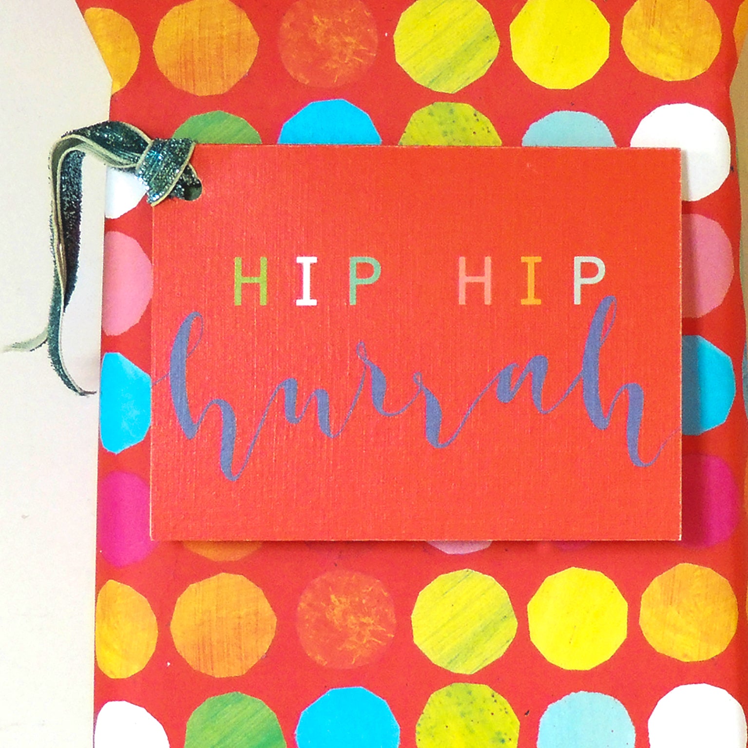 mini HIP HIP hurrah card