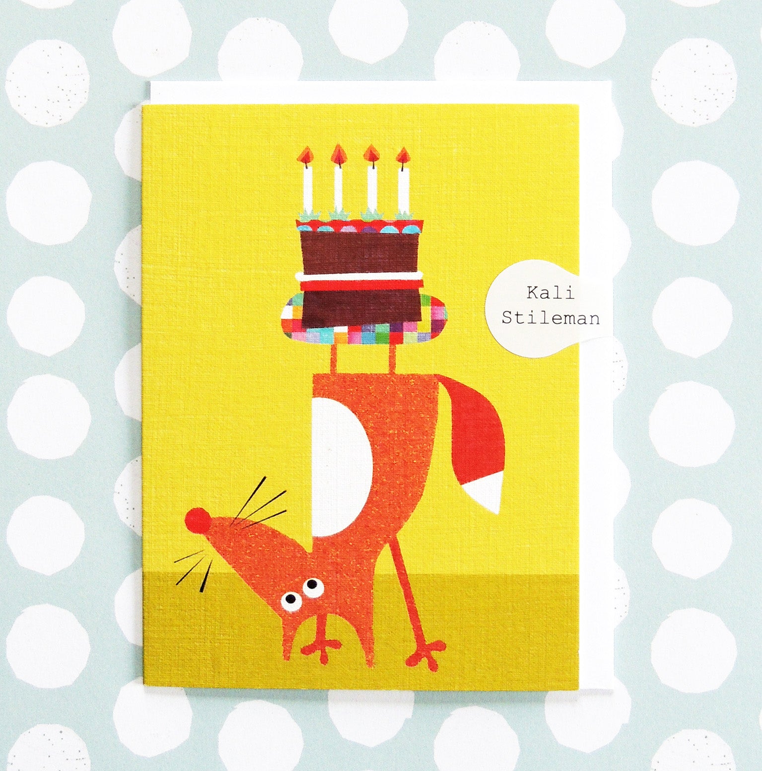 KTW38 mini topsy turvy fox card