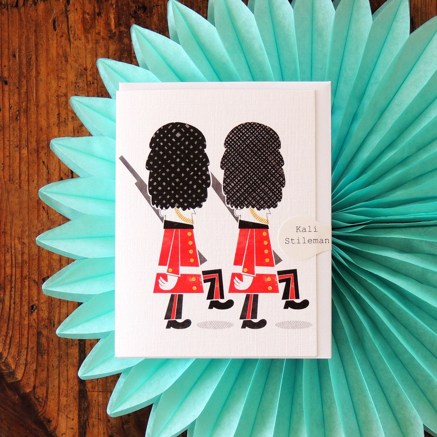 mini soldier greetings card