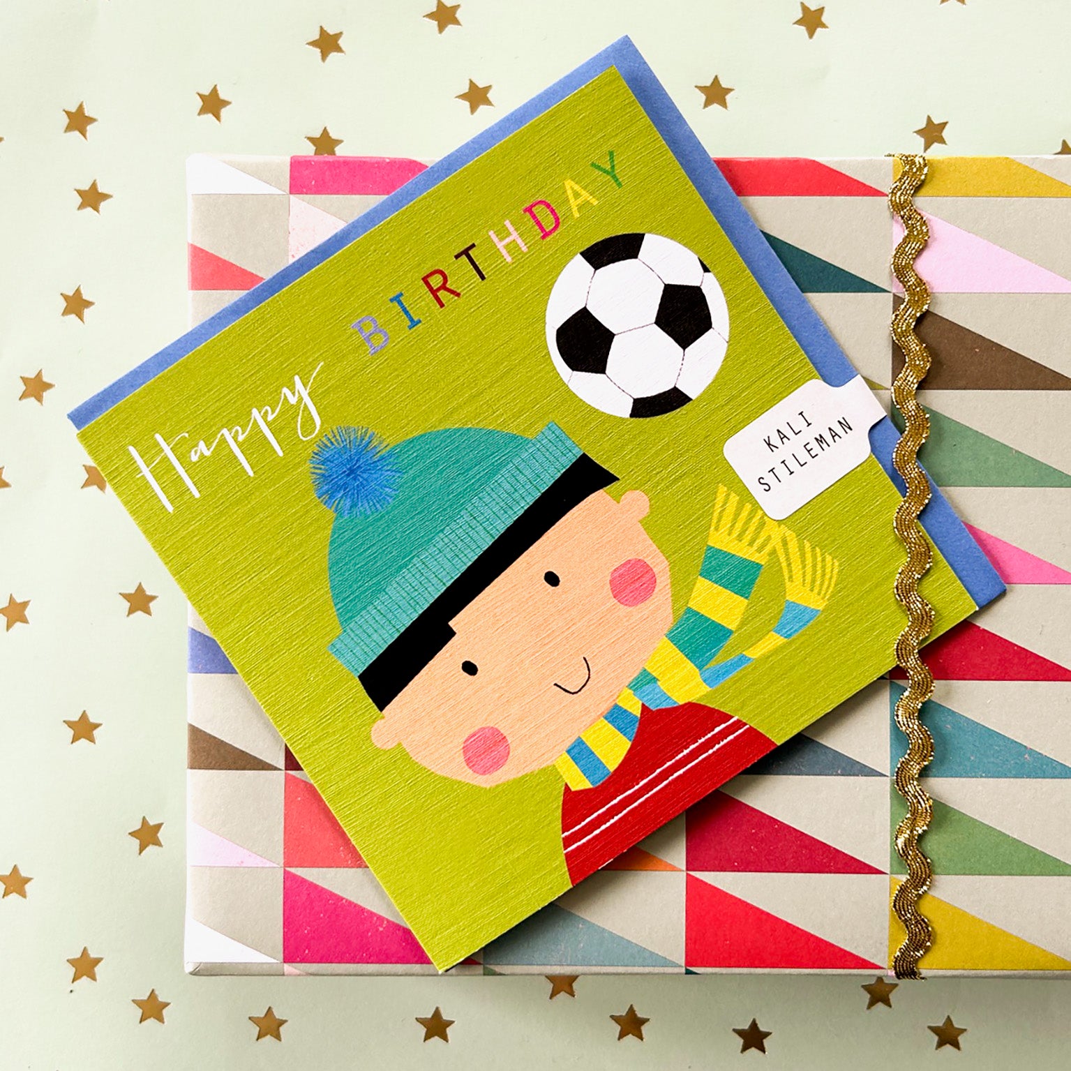 MC16 football boy birthday card