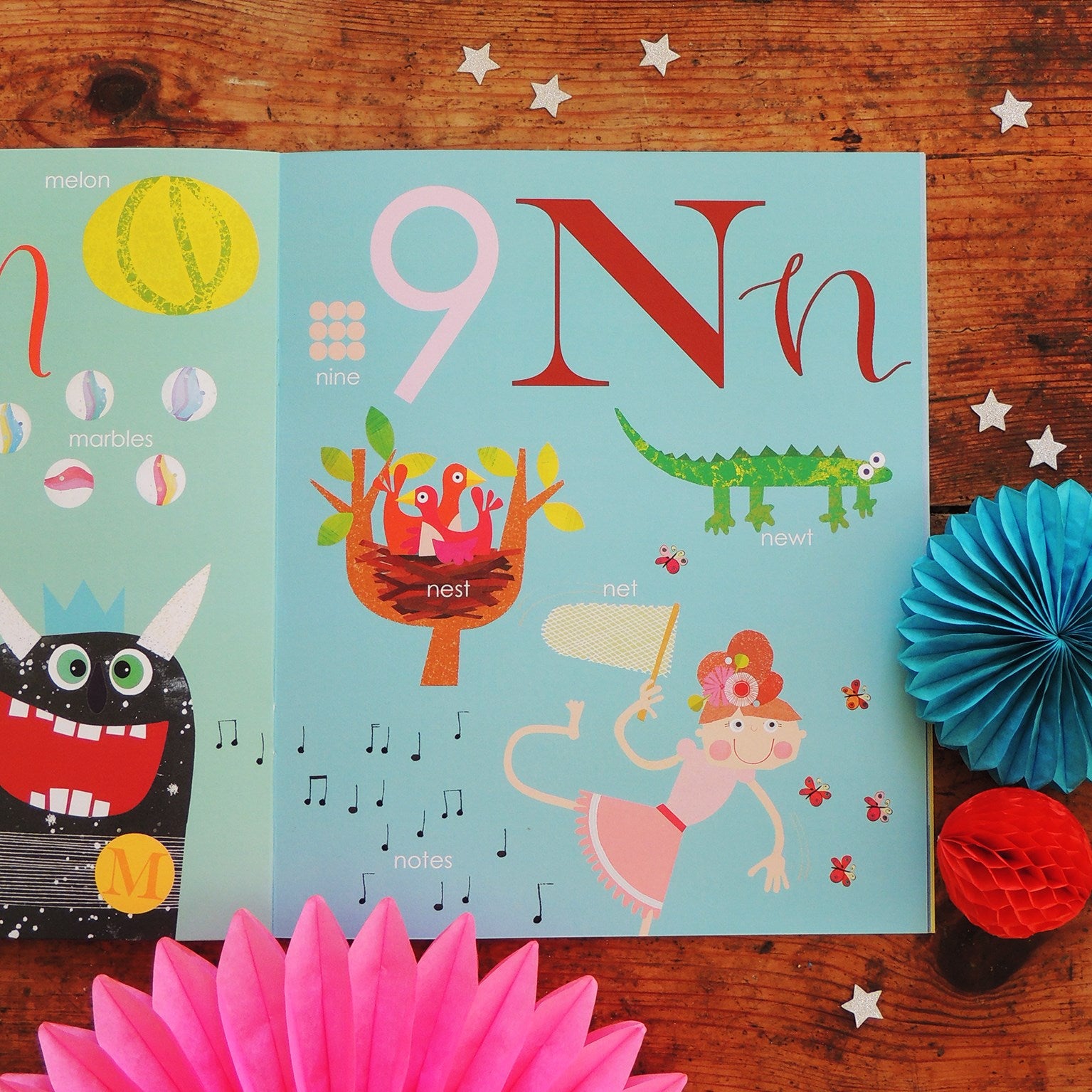 personalised Christmas alphabet book