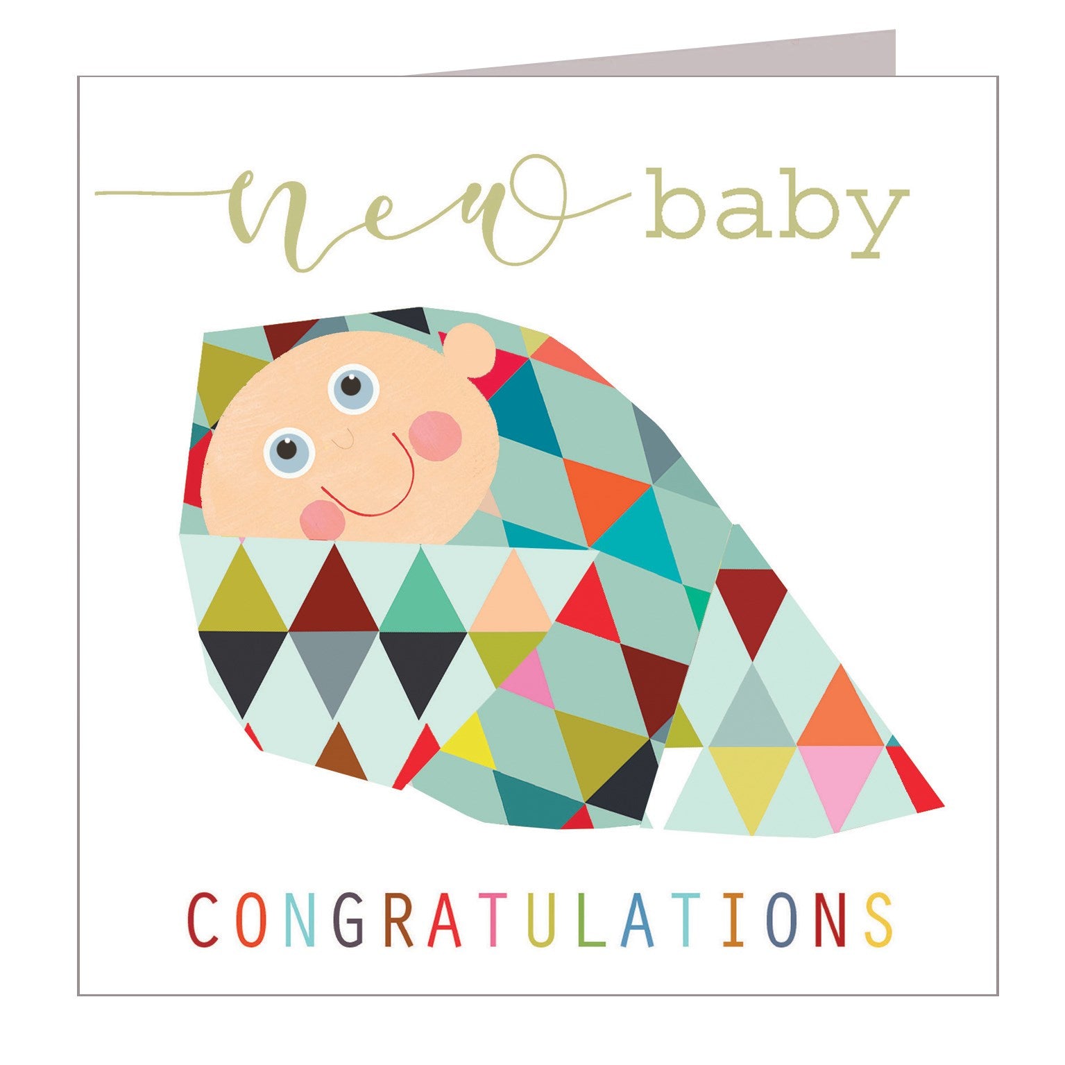 NB33 new baby congratulations card