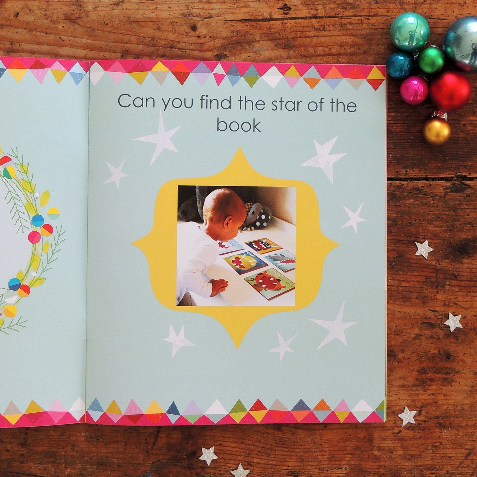 personalised Christmas alphabet book