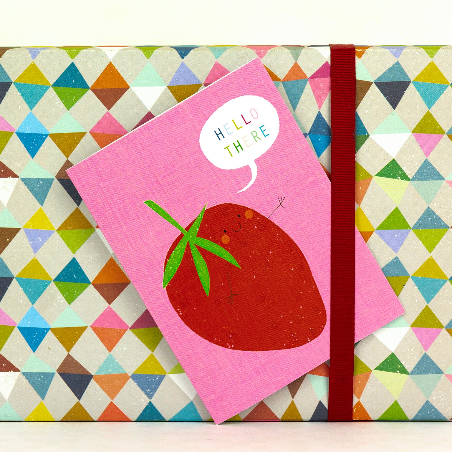 SM36 mini strawberry greetings card